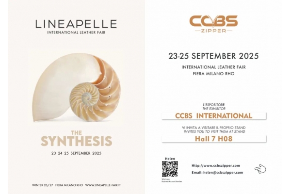 【展会邀请】CCBS 拉链邀您共赴 LINEAPELLE 国际皮革展！